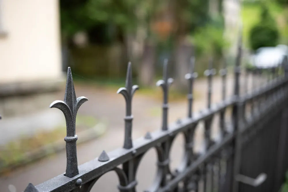 grille en fer forgé